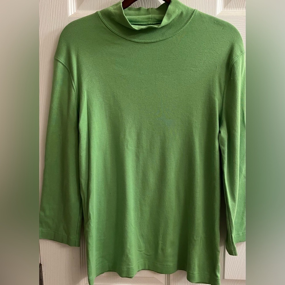 JONES NEW YORK ~SPORT~GREEN BLOUSE~LG
